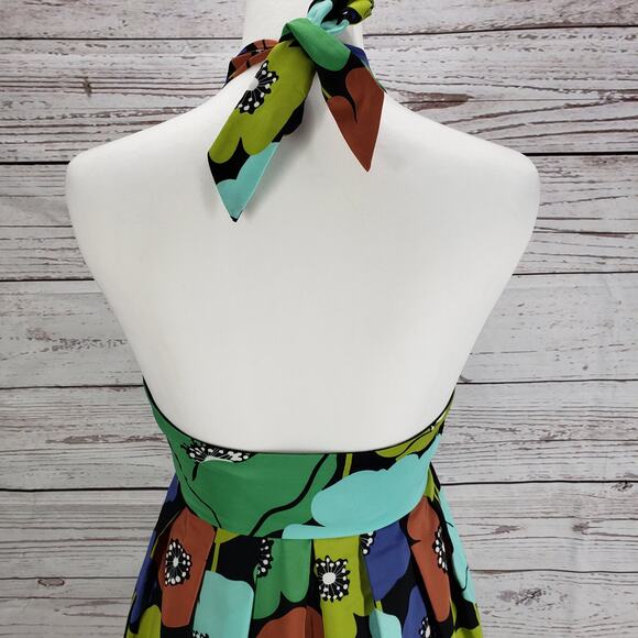 Anthropologie Multicolor Pavot Halter Dress by James Coviello Size Small - Picture 10 of 12